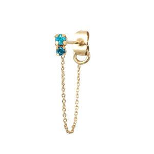 amants - bo chaines light turquoise & blue zircon