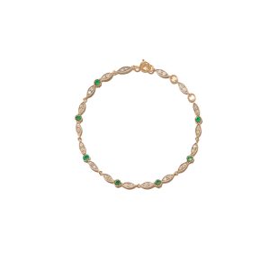 AVA BRACELET EMERALD PASCALE MONVOISIN