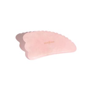 GUA SHA MASSAGER HORN TOOTH ROSE QUARTZ SENTARA