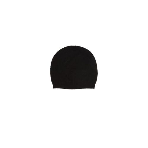 Sofie D'Hoore black beanie: Expertly knit, 1-ply blend of cashmere and wool, 70% wool, 30% cashmere for warmth, comfort, and style.