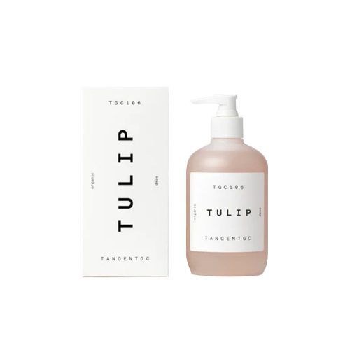 Experience the floral allure of Tulip in Tangent GC's organic liquid soap, artfully made with pure vegetable oils. Delicate, fresh bouquet in every wash.